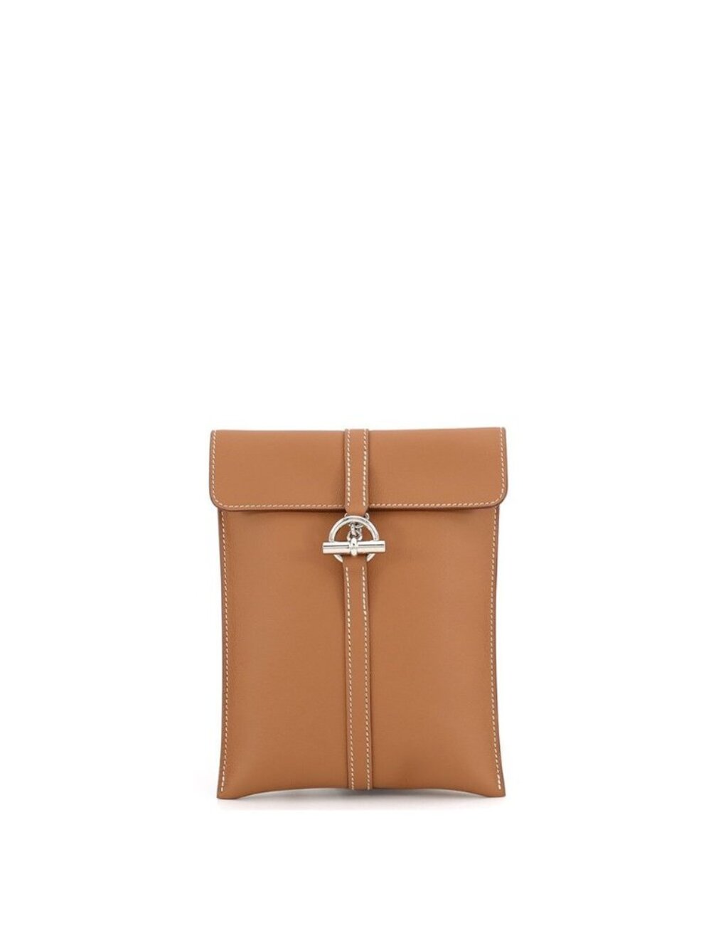 Hermes Shoulder Bag Glenan to Go Gold Silver Swift